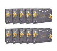 Idena 90075 - Sacchetti regalo Merry Christmas & Happy New Year, 10 pezzi, 73 x 18 x 51 cm, sacchetti regalo Landscape XL