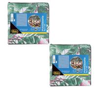 Idena 90369-Coperta da picnic, 2 pezzi, ciascuno di circa, 2-4 persone, coperta da campeggio leggera in poliestere con cinghia di trasporto e borsa, Multicolore, 120 x 150 cm, 50133-2