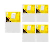 Idena 90370-50 pz. tasche trasparenti A4 cristalline, tasche per brochure in plastica 120µ di qualità superiore, a prova di documento, pellicole trasparenti con perforazione universale