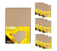 Idena 90579 - Buste imbottite G/17, 100 pezzi da 25 x 34,5 cm, buste da spedizione autoadesive, buste imbottite in carta mista FSC, colore marrone
