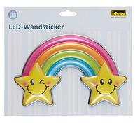 Idena-Adesivo da parete a LED, lampada arcobaleno, circa 22 x 13 cm, 31256