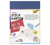 Idena Folia 2347 - Carta adesiva Sisal, 300g/m², 17,5 x 24,5 cm, 40 fogli, vari colori, non stampati, Modelli/Colori Assortiti, 1 Pezzo