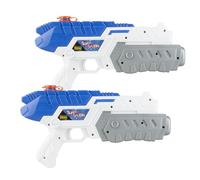 Idena idropulitrici Super-Splash, 32 cm, 2 pezzi | Pistola ad acqua per bambini, con funzione di pompaggio, bianca, per le vacanze, la spiaggia o la piscina, 90621