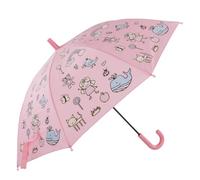 Idena Ombrello per bambini Magic Arcobaleno, con effetto cambio colore | Ombrello rosa, ombrello a bastone con apertura manuale, diametro 83 cm e lunghezza circa 66 cm, 50165