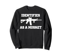 IDENTIFICA COME UN MUSKET FUNNY AR15 FUCILE PRO 2A Felpa