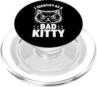 Identificare Bad Kitty Emo Estetica Angry Cat Anti Sociale PopSockets PopGrip per MagSafe