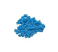 Identificare l'anello per l'addestramento dei piccioni viaggiatori con numero sulle zampe, fasce per uccelli, diametro interno 8 mm,Azzurro cielo,100 pezzi