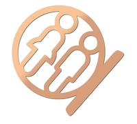 Identificazione del bagno Contemporanea Identificatore WC Scudo Bagno Marcatori da parete Lavanderia Maschio Simbolo Femmina Segnalazione Sesso Neutro