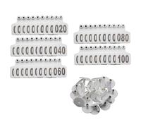 Identificazione del bestiame Marchi auricolari num Kit applicatore multicolore for marchi auricolari for bestiame numero 1-1000(White,601-700)