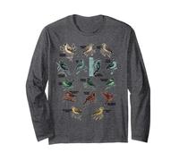 Identificazione delle Specie di Uccelli Bird Nerd Birding Maglia a Manica
