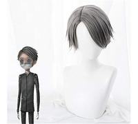 Identità del gioco V Cosplay Parrucca imbalsamatore Esopo Carl Giochi di ruolo Parrucche Capelli sintetici Festa di Halloween Prestazioni Parrucca + Cappellino parrucca