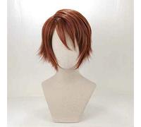 Identità del gioco V Seer Eli Clark Parrucca di pelle Costume cosplay Corto Marrone Uomo Sintetici Capelli finti Festa di Halloween Giochi di ruolo Parrucche