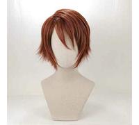 Identità del gioco V Seer Eli Clark Parrucca di pelle Costume cosplay Corto Marrone Uomo Sintetici Capelli finti Festa di Halloween Giochi di ruolo Parrucche