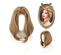 Identità di gioco V Blood Queen Mary Marie Parrucca Cosplay Madame Deficit Parrucca per capelli marrone diritta in fibra ad alta temperatura