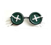 Identità V Parrucche Cosplay Giardiniere Emma Woods Parrucca Cosplay Occhiali Cappello Halloween Carnival Party Parrucche Cos Prop One Size Green glassess