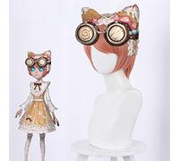 Identity V Mechanic Tracy Reznik Parrucche Cosplay Candy Girls Parrucca sintetica per capelli corti rosa arancione per il gioco di ruolo della festa di Halloween