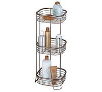 iDesign 28661EU 3 Ripiani Doccia, Rettangolari, Metallo, Marrone, 24x24x66.5 cm