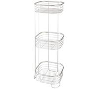 iDesign 28665EU 3 Ripiani Doccia, Rettangolari, Metallo, Argento, 24x24x66.5 cm
