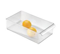 iDesign 70597EU Contenitore, Plastica, Trasparente, 10.16x10.16x20.32 cm