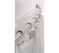 iDesign 78970EU Asta a Tensione per Tenda Doccia, Metallo, Argento, 0.1x0.1x0.1 cm