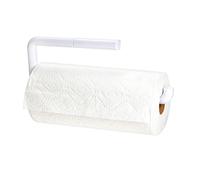 iDesign Basic Portarotolo Cucina, Porta Rotolo Carta Da Cucina Oscillante, Pratico Portarotolo Da Parete Per Carta Da Cucina Per Un Rotolo| Plastica Bianco