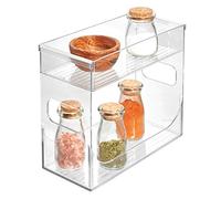 iDesign Cabinet Binz Portaspezie, Plastica, Trasparente, 16.5x16.5x16.5 cm