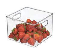 iDesign Cabinet/Kitchen Binz Contenitore cucina, Grande organizer cucina in plastica robusta, trasparente