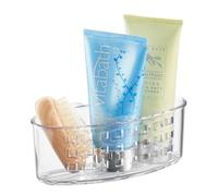 iDesign - Cestino portaoggetti da bagno, con ventosa, trasparente