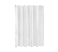 iDesign Constellation - Tenda da doccia in PEVA, impermeabile, con 12 occhielli in metallo resistente alla ruggine, 182,9 x 182,9 cm, colore: bianco/ghiaccio