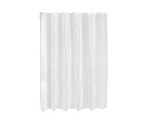 iDesign Constellation - Tenda da doccia in PEVA, impermeabile, con 12 occhielli in metallo resistente alla ruggine, 182,9 x 182,9 cm, colore: bianco/ghiaccio