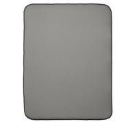 iDesign iDry Tappetino lavello extra-large, Spesso tappetino cucina in poliestere e microfibra per asciugatura delle stoviglie, nero/bianco