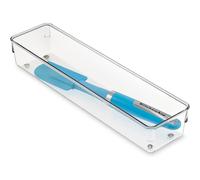 iDesign Linus BPA-Free Organizer per cassetti in plastica - 3,25"""" x 9,75"""" x 2,25"""" trasparente