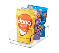 iDesign Linus Contenitori In Plastica, Organizer Frigorifero Di Grandi Dimensioni In Plastica Robusta, Trasparente