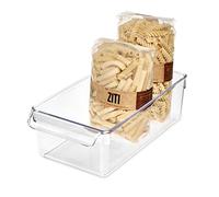 iDesign Linus Organizer Cucina Multiuso, Contenitore Cucina Di Dimensioni Medie In Plastica Con Maniglie, Trasparente