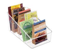 iDesign Linus Organizzatore per Cibo e Condimenti, Plastica, Trasparente, 26.7x14.6x12.7 cm