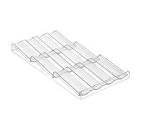 iDesign Linus Portaspezie, Plastica, Trasparente, 20.4x39.5x2.95 cm