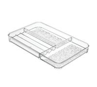 iDesign Organizer trucchi, Robusto porta cosmetici in plastica, Separatore per cassetti con 6 scomparti ideale per i trucchi, trasparente