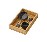 iDesign, piccolo organizer per cassetti in legno di acacia, organizer per cassetti da cucina, colore naturale