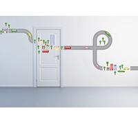 iDesign PISTA WALL STICKERS PISTA, PVC, MULTICOLORE