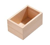 iDesign Porta posate da tavola, Piccolo porta posate per cassetto o dispensa in legno di Paulownia, Salva spazio per cucina per posate e piccoli utensili, beige