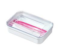 iDesign Porta sacchetti e dispenser per sandwich in plastica riciclata, 15,2 x 22,9 x 5,6 cm (lunghezza x larghezza x altezza), bianco/trasparente