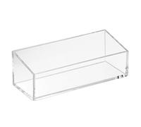 iDesign Porta trucchi, Make up organizer corto per smalti, rossetti e simili, Porta cosmetici in plastica senza BPA, trasparente