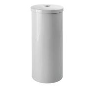 iDesign Portarotolo indipendente con coperchio per 3 rotoli extra, grigio, realizzato negli Stati Uniti per la riserva di carta igienica