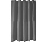 iDesign Tenda doccia in tessuto, Tende per doccia in poliestere con orlo rinforzato, Tenda bagno lavabile con dimensioni di 183,0 cm x 183,0 cm, grigio scuro