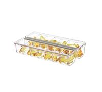iDesign The Home Edit, Contenitore per medicinali in plastica riciclata a 14 scomparti con etichetta