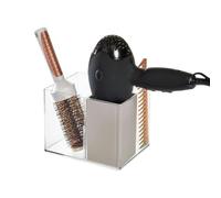 iDesign The Home Edit, Organizzatore per capelli con 3 scomparti, in silicone e plastica riciclata