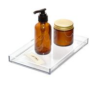 iDesign The Sarah Tanno Collection Catch-AllStorage Tray, in plastica riciclata, medio, fumo/nero