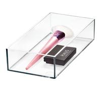 iDesign The Sarah Tanno Collection Organizer per cassetti cosmetici in plastica 4"""" x 8"""" x 2"""" Trasparente