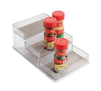 iDesign Twillo Portaspezie, Plastica, Argento, 16x26x10 cm