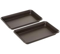 iDesign Vassoio decorativo da banco per bagno, camera da letto, armadio, ingresso, set di 2, 24,6 x 16 x 2,5 cm, bronzo
